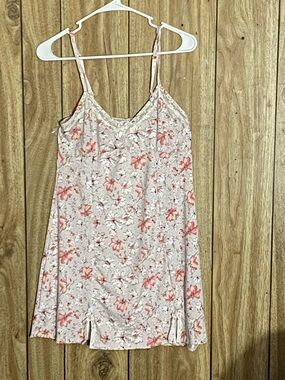 Lilly Pulitzer Pink and Coral Floral Slip Dress